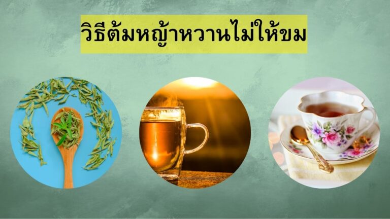 วิธีต้มหญ้าหวานไม่ให้ขม